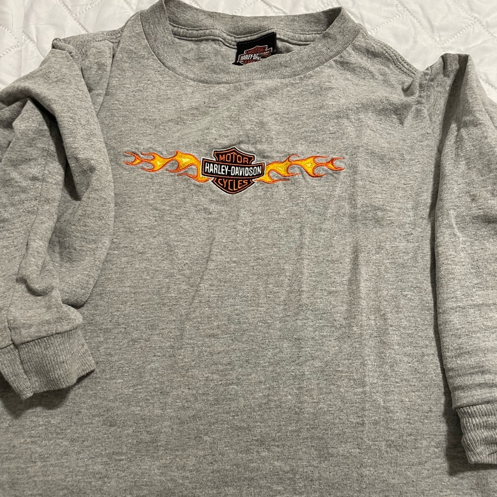 Harley Davidson baby tee 3/4 length sleeve